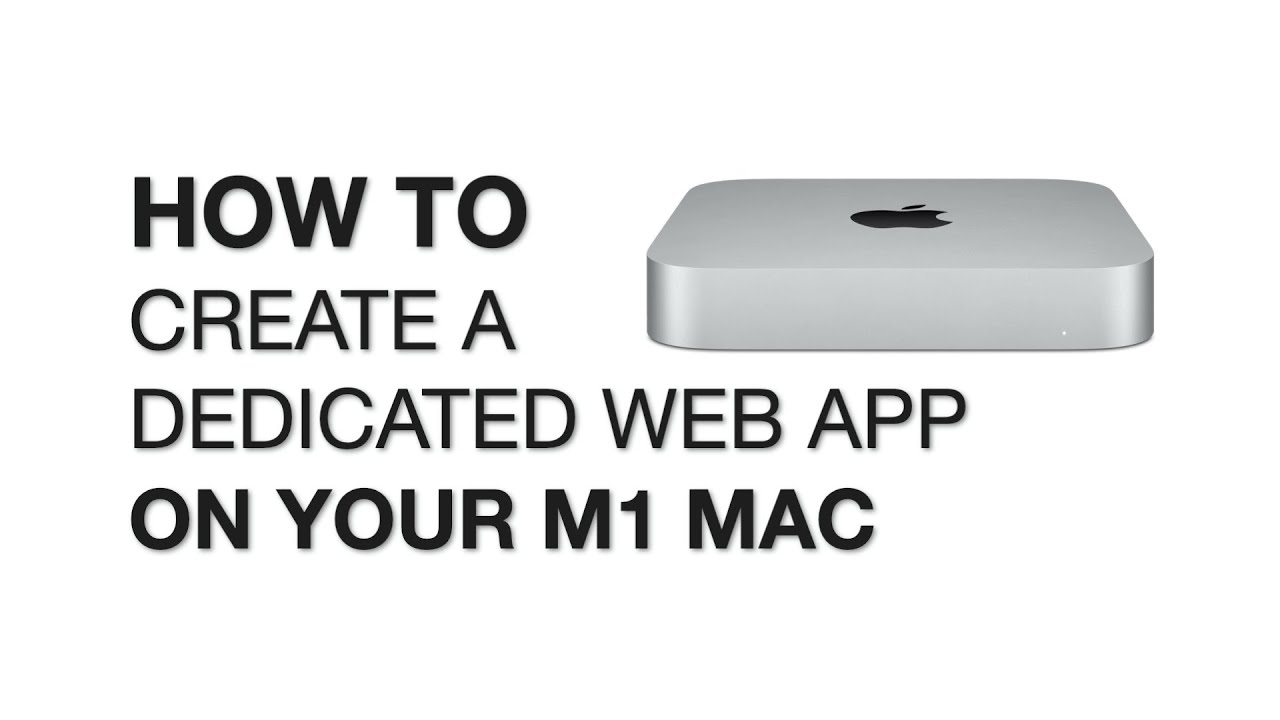 create web app for mac